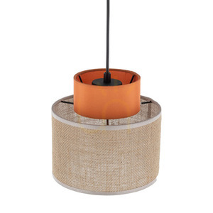 Duo Jute Orange Pendant Lamp 1 small 3