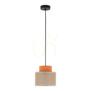 Duo Jute Orange Pendant Lamp 1 small 8