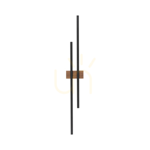 Flash Wood Walnut 2 Led wall lamp small 7