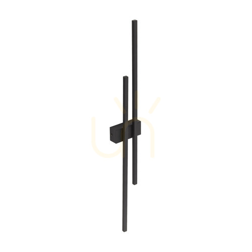 Check Flash Black Wall lamp 2 Led