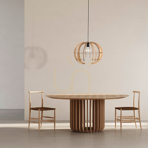 Venus Wood Pendant Lamp 1 M small 1