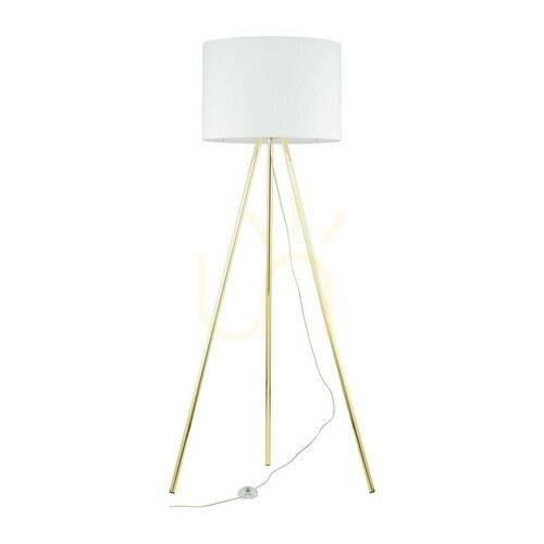 Check Umberto White Gold Floor Lamp 1