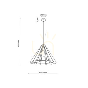 Eris Wood Pendant Lamp 1 M small 7