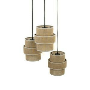 Calisto Jute Hanging Lamp 3 Circle small 2