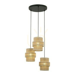 Calisto Jute Hanging Lamp 3 Circle small 3