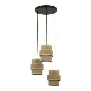 Calisto Jute Hanging Lamp 3 Circle small 4