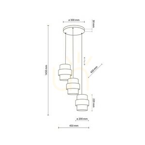 Calisto Jute Hanging Lamp 3 Circle small 5