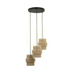 Calisto Jute Hanging Lamp 3 Circle small 6