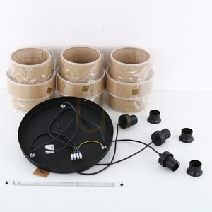 Calisto Jute Hanging Lamp 3 Circle small 7