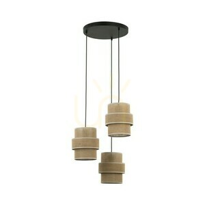 Calisto Jute Hanging Lamp 3 Circle small 0