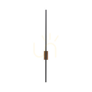 Flash Wood Walnut Wall lamp 1 Led L small 6