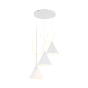 Cono White Pendant Lamp 3 Circle small 3