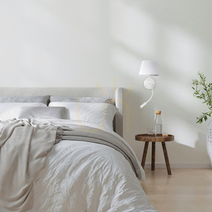 Maja White Wall lamp 2 E27 + G9 small 1