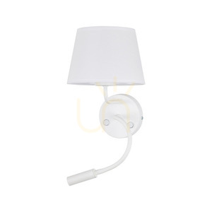 Maja White Wall lamp 2 E27 + G9 small 4