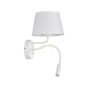 Maja White Wall lamp 2 E27 + G9 small 5