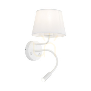 Maja White Wall lamp 2 E27 + G9 small 6