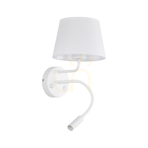 Check Maja White Wall lamp 2 E27 + G9