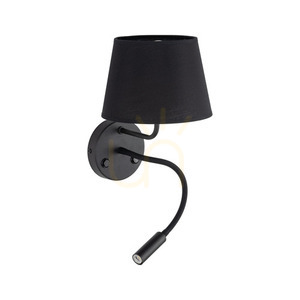 Maja Black Wall lamp 2 E27 + G9 small 3
