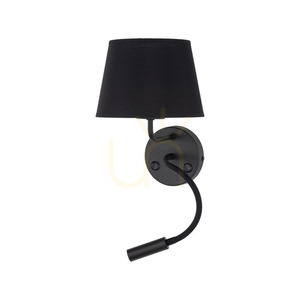 Maja Black Wall lamp 2 E27 + G9 small 4