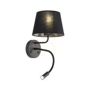 Maja Black Wall lamp 2 E27 + G9 small 6
