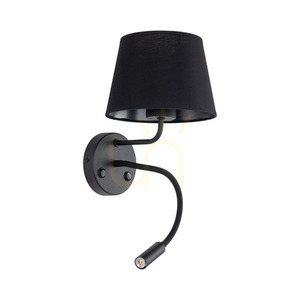 Maja Black Wall lamp 2 E27 + G9 small 0