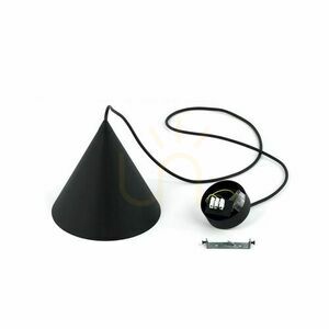 Cono Black Pendant Lamp 1 S small 8