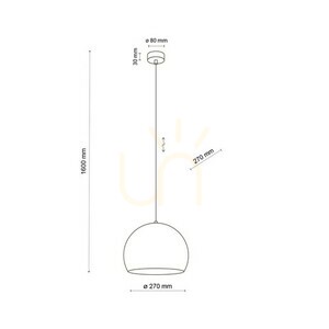 Zoe Brown Pendant Lamp 1 M small 6