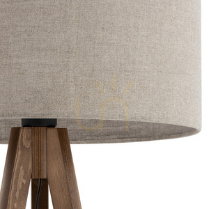 Grand Walnut Floor Lamp small 2