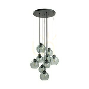 Cubus Graphite Pendant Lamp 9 Circle. small 0