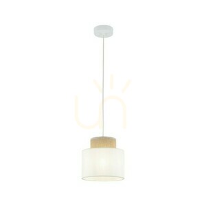 Duo White Jute Pendant Lamp 1 small 5