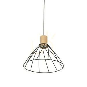 Modesto Wood Pine Pendant Lamp 1 small 3