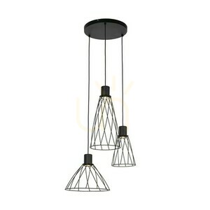 Modesto Black Hanging Lamp 3 Circle small 5