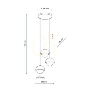 Bono Beige Pendant Lamp 3 small 15