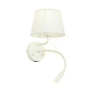Maja White Wall lamp 2 E27 + G9 + Usb small 7