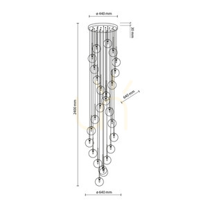 Aurora Transparent Pendant Lamp 26 small 9