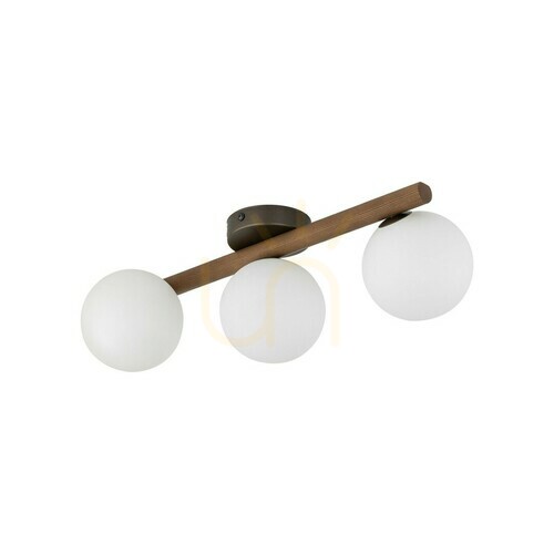 Check Estera Wood Walnut Ceiling Lamp 3