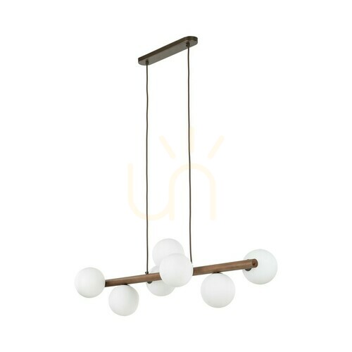 Check Estera Wood Walnut Pendant Lamp 7