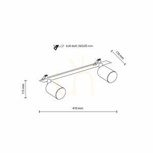 Nex Black 2 Xgu10 Flush Mounted Ceiling Lamp small 4