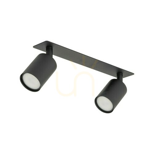 Check Nex Black 2 Xgu10 Flush Mounted Ceiling Lamp