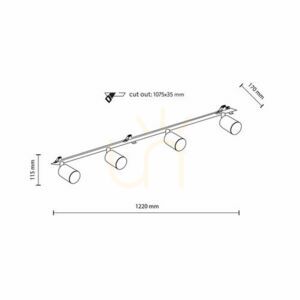 Nex Black 4 Xgu10 Flush Mounted Ceiling Lamp small 10