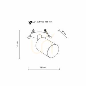 Nex White 1 Xgu10 Flush mount wall lamp small 10