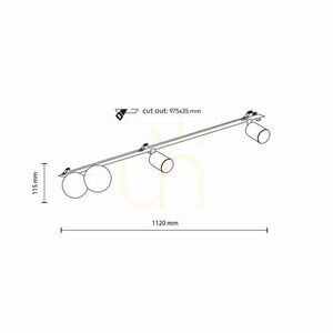 Vox 4 X Gu10 / G9 Flush Mounted Ceiling Lamp. small 4