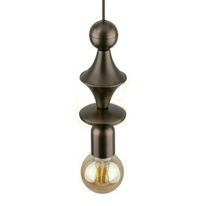 Tower Brown Pendant Lamp 1 Xe27 small 4