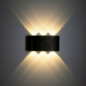 Arrow Black Led wall lamp ip 54 small 1