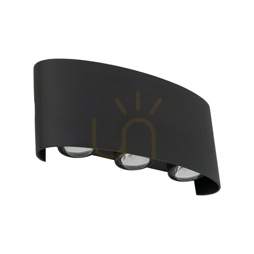Check Arrow Black Led wall lamp ip 54