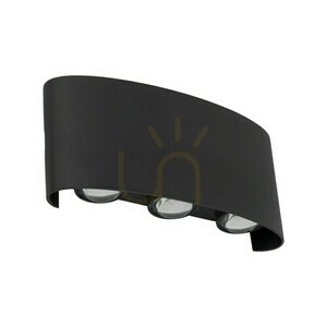 Arrow Black Led wall lamp ip 54 small 0
