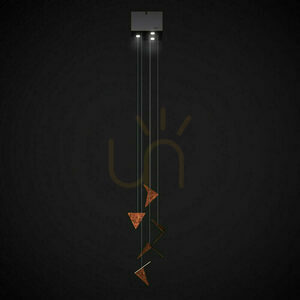 💡 FINE rust loft chandelier LGH1001 - Gie El pendant lamp 🧡 small 0