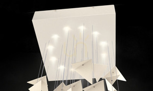 🌟 PORTAL cream art chandelier LGH0830 - Gie El loft pendant lamp 🕊️ small 11