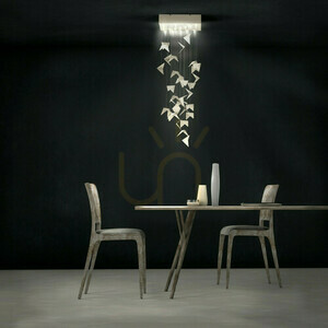 🌟 PORTAL cream art chandelier LGH0830 - Gie El loft pendant lamp 🕊️ small 0