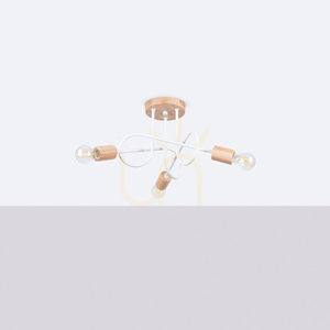 Chandelier EMBER 3 white Sollux small 1